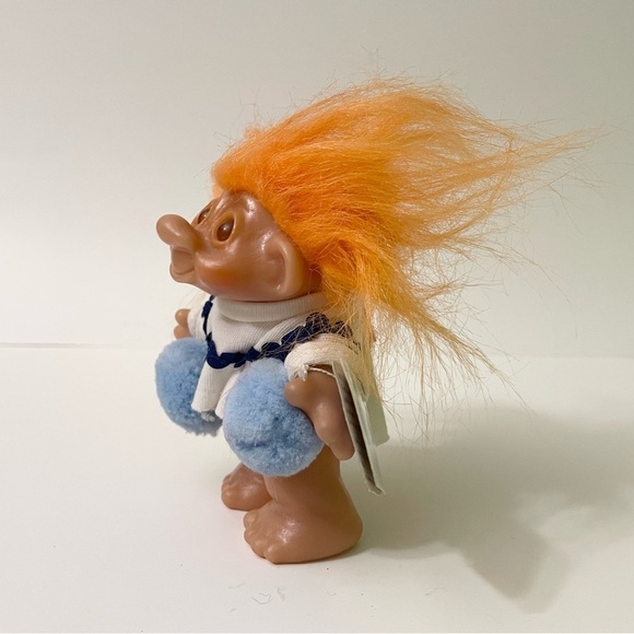 Vtg 1986 Dam Nordic Troll Orange Hair Troll Doll - Picture 4 of 16